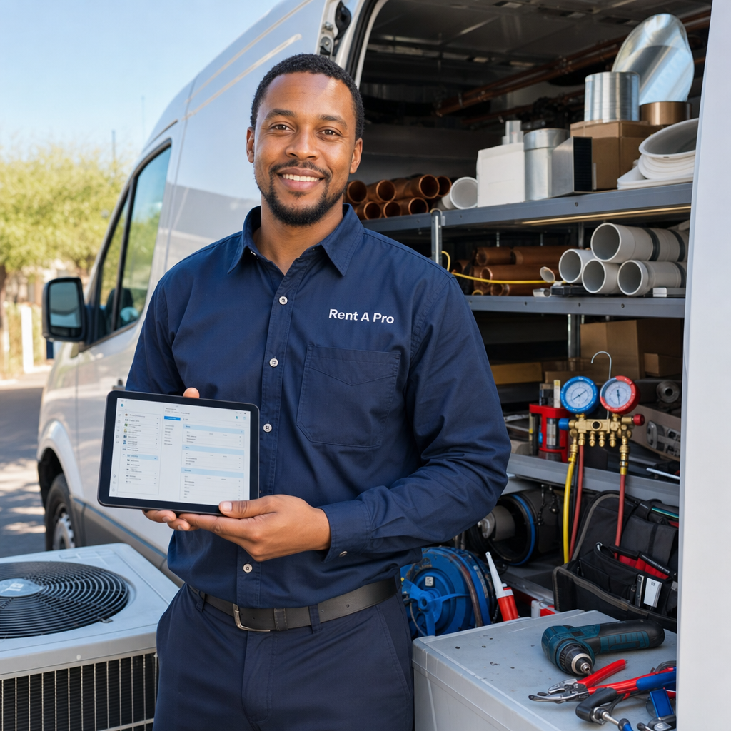Rent A Pro job management software for HVAC and refrigeration companies in South Africa